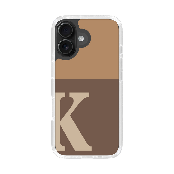 Slim Protection Case［ オリジナル - initial two tone - K brown ］