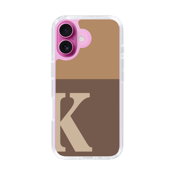 Slim Protection Case［ オリジナル - initial two tone - K brown ］