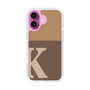 Slim Protection Case［ オリジナル - initial two tone - K brown ］