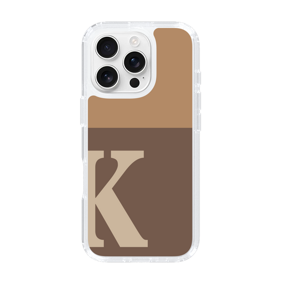 Slim Protection Case［ オリジナル - initial two tone - K brown ］