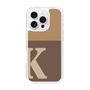 Slim Protection Case［ オリジナル - initial two tone - K brown ］