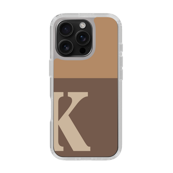 Slim Protection Case［ オリジナル - initial two tone - K brown ］