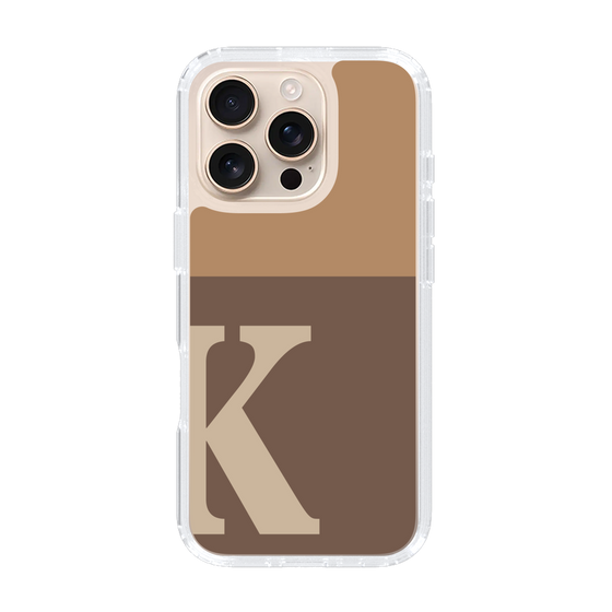 Slim Protection Case［ オリジナル - initial two tone - K brown ］