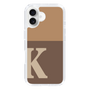 Slim Protection Case［ オリジナル - initial two tone - K brown ］