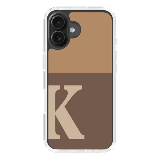 Slim Protection Case［ オリジナル - initial two tone - K brown ］