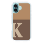 Slim Protection Case［ オリジナル - initial two tone - K brown ］