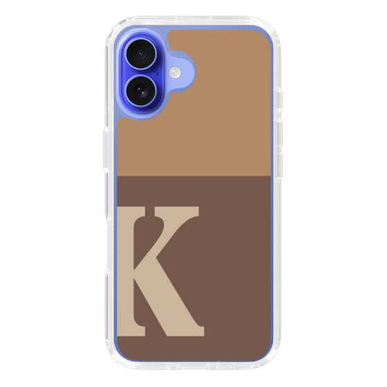 Slim Protection Case［ オリジナル - initial two tone - K brown ］