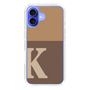 Slim Protection Case［ オリジナル - initial two tone - K brown ］
