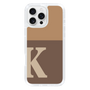 Slim Protection Case［ オリジナル - initial two tone - K brown ］
