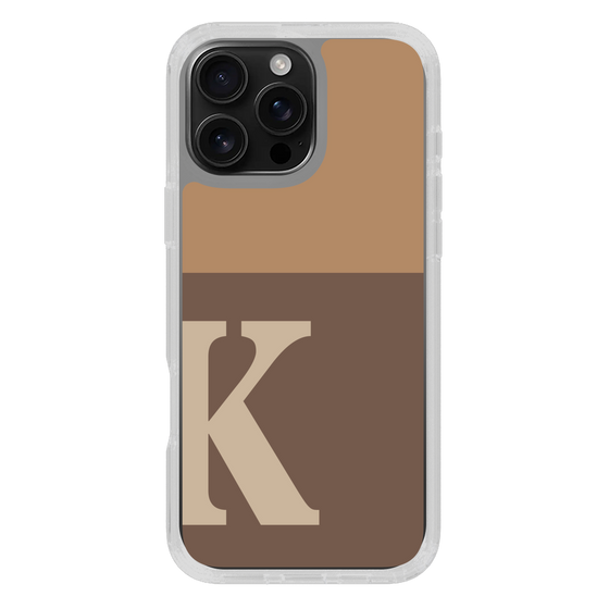 Slim Protection Case［ オリジナル - initial two tone - K brown ］