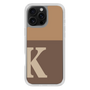 Slim Protection Case［ オリジナル - initial two tone - K brown ］