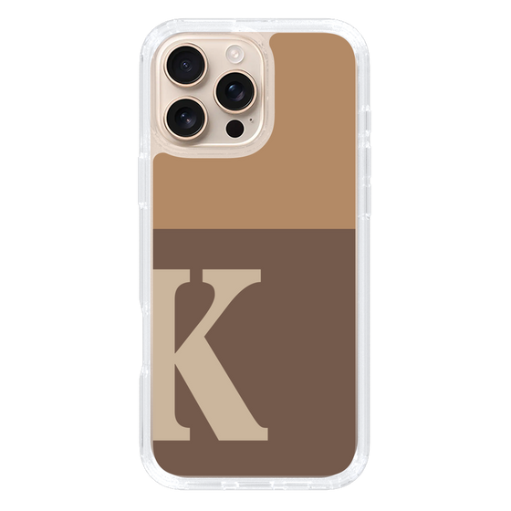 Slim Protection Case［ オリジナル - initial two tone - K brown ］
