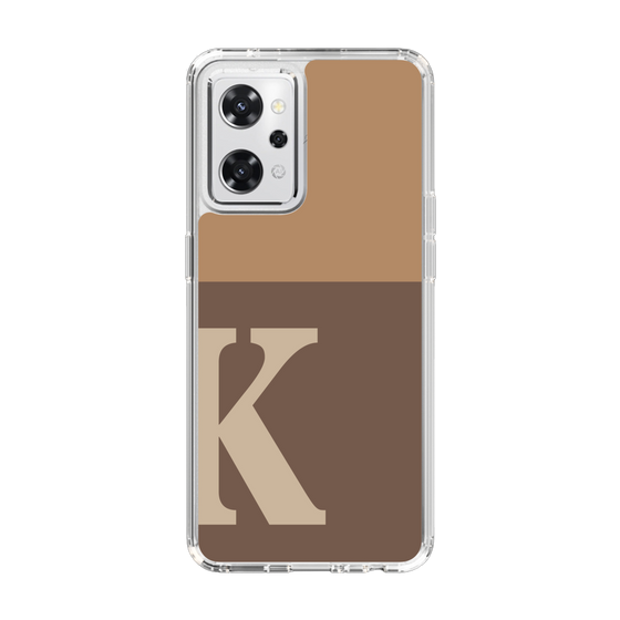 Slim Protection Case［ オリジナル - initial two tone - K brown ］