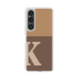 Slim Protection Case［ Original - initial two tone - K brown ］