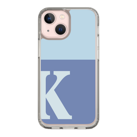 Slim Protection Case［ Original - initial two tone - K blue ］