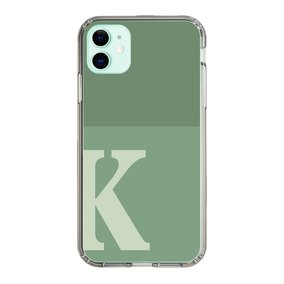 Slim Protection Case［ Original - initial two tone - K green ］