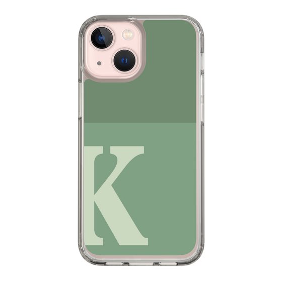 Slim Protection Case［ Original - initial two tone - K green ］