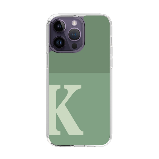 Slim Protection Case［ Original - initial two tone - K green ］