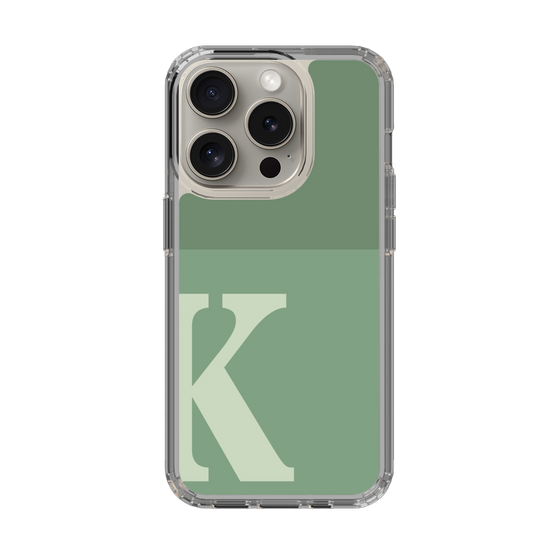 Slim Protection Case［ Original - initial two tone - K green ］