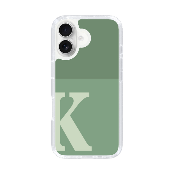 Slim Protection Case［ オリジナル - initial two tone - K green ］