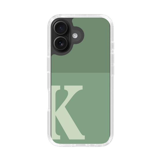Slim Protection Case［ オリジナル - initial two tone - K green ］