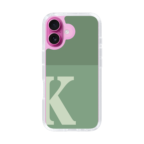 Slim Protection Case［ オリジナル - initial two tone - K green ］