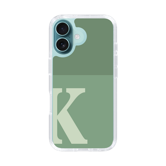 Slim Protection Case［ オリジナル - initial two tone - K green ］