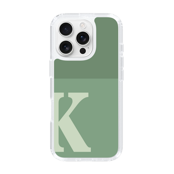 Slim Protection Case［ オリジナル - initial two tone - K green ］