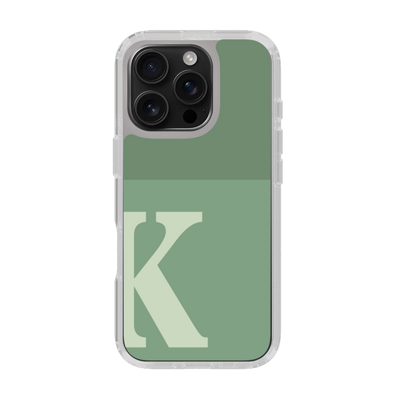 Slim Protection Case［ オリジナル - initial two tone - K green ］