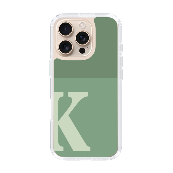 Slim Protection Case［ オリジナル - initial two tone - K green ］