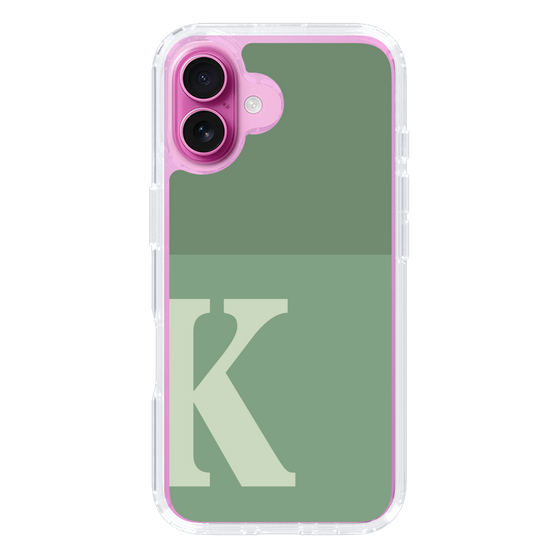 Slim Protection Case［ オリジナル - initial two tone - K green ］