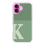 Slim Protection Case［ オリジナル - initial two tone - K green ］