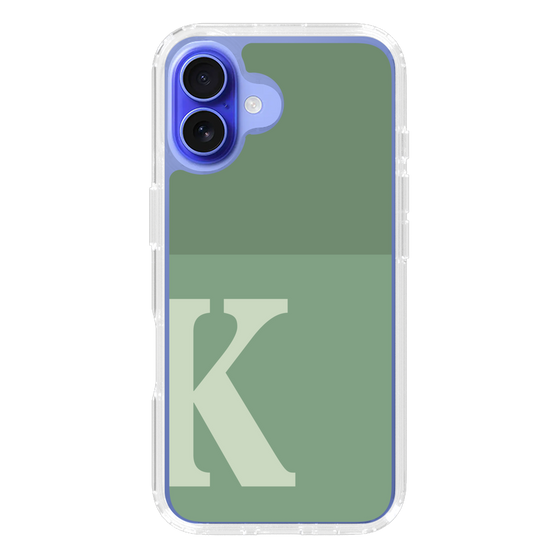 Slim Protection Case［ オリジナル - initial two tone - K green ］