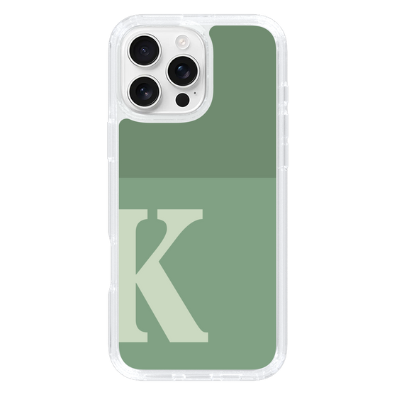 Slim Protection Case［ オリジナル - initial two tone - K green ］