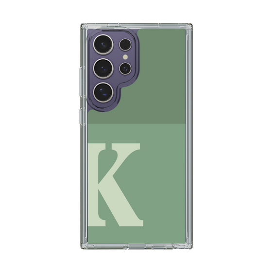Slim Protection Case［ Original - initial two tone - K green ］