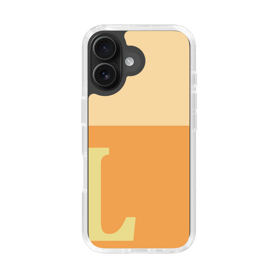 Slim Protection Case［ オリジナル - initial two tone - L orange ］