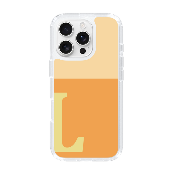 Slim Protection Case［ オリジナル - initial two tone - L orange ］