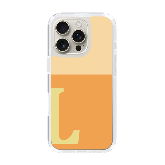 Slim Protection Case［ オリジナル - initial two tone - L orange ］