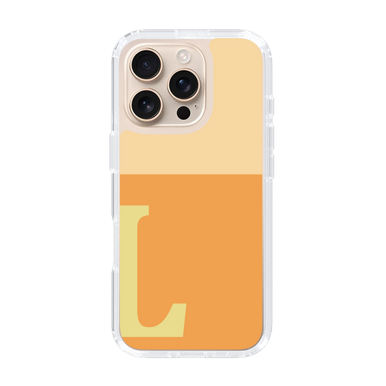 Slim Protection Case［ オリジナル - initial two tone - L orange ］