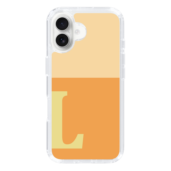 Slim Protection Case［ オリジナル - initial two tone - L orange ］