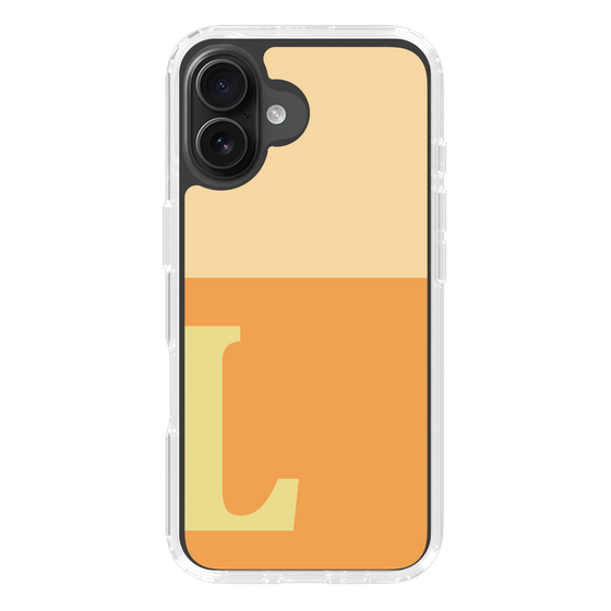 Slim Protection Case［ オリジナル - initial two tone - L orange ］
