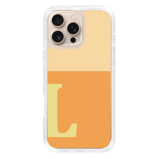Slim Protection Case［ オリジナル - initial two tone - L orange ］