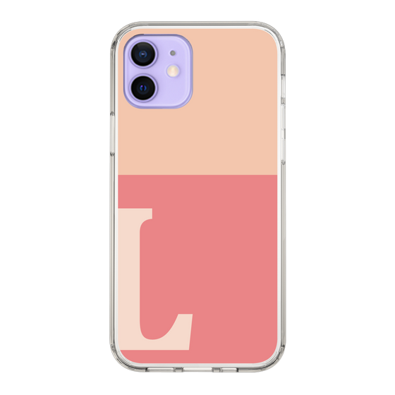 Slim Protection Case［ Original - initial two tone - L pink ］