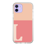 Slim Protection Case［ Original - initial two tone - L pink ］