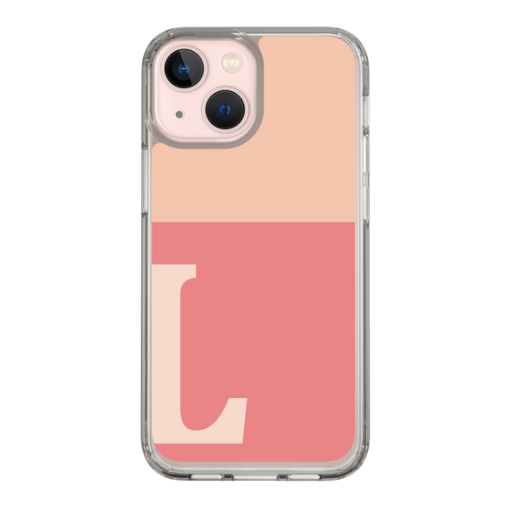 Slim Protection Case［ Original - initial two tone - L pink ］