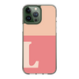 Slim Protection Case［ Original - initial two tone - L pink ］