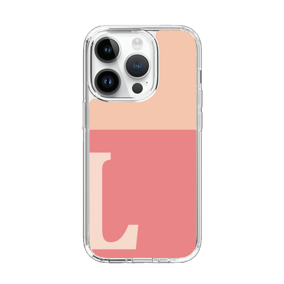 Slim Protection Case［ Original - initial two tone - L pink ］