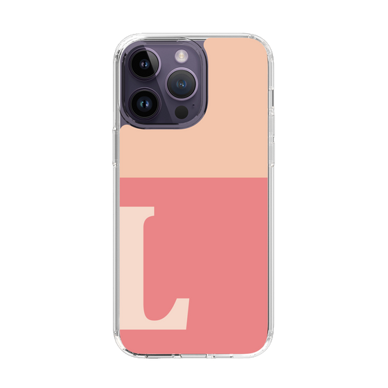 Slim Protection Case［ Original - initial two tone - L pink ］
