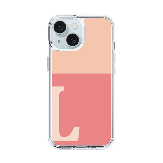 Slim Protection Case［ Original - initial two tone - L pink ］