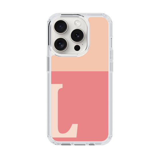 Slim Protection Case［ Original - initial two tone - L pink ］